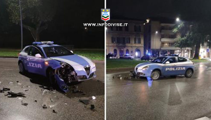 Lucca, sperona la volante della polizia e manda due agenti all’ospedale: arrestato