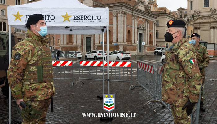 Il Capo di SME visita i soldati dell’Esercito Italiano impiegati sul territorio nazionale durante le festività