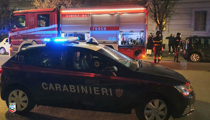 Carabinieri incendio
