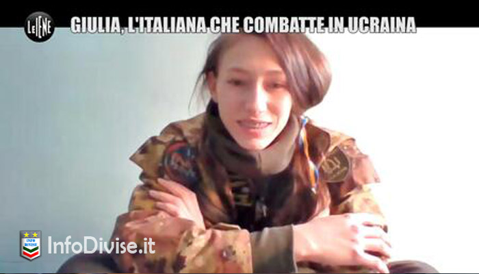 L’italiana Giulia Schiff, ex pilota dell’Aeronautica Militare italiana, nelle forze speciali ucraine