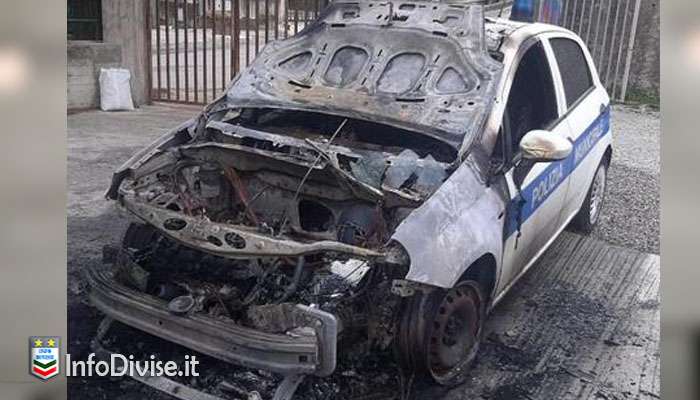 Incendiata l’auto della Polizia municipale del Comune di San Giorgio Morgeto