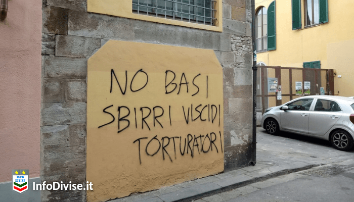 Pisa, vandali contro Militari e Forze dell’Ordine: “Più di 50 scritte, vergogna”