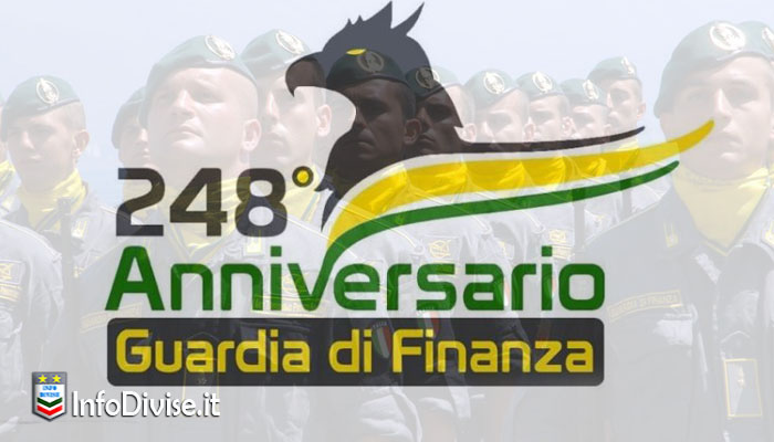 Auguri al Corpo della Guardia di Finanza che celebra oggi il 248° anniversario di attività
