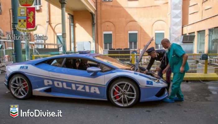 Lombardia-Lazio in poco piú di due ore sull’auto della Polizia: trapianto di rene ad alta velocità