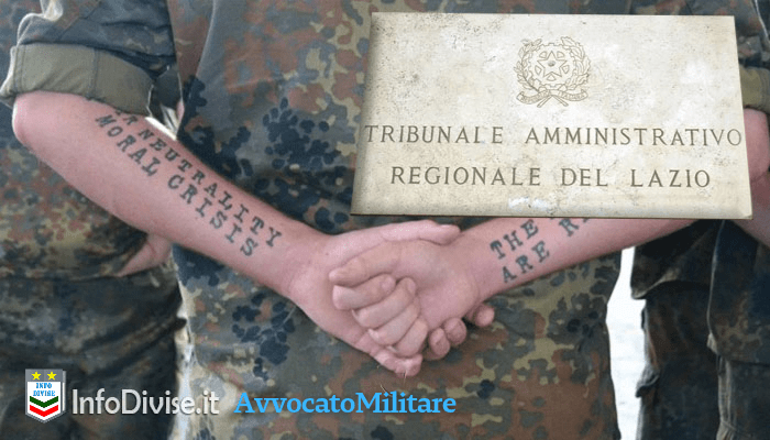 “I militari possono avere i tatuaggi, purché coperti dalla divisa”, la decisione rivoluzionaria del Tar del Lazio