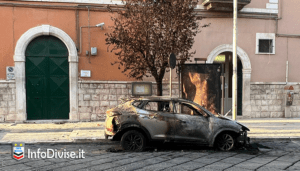 Corato incendiata auto carabiniere
