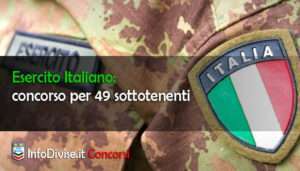 Esercito italiano concorso per 49 sottotenenti