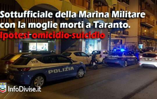 Sottufficiale della Marina Militare con la moglie morti a Taranto