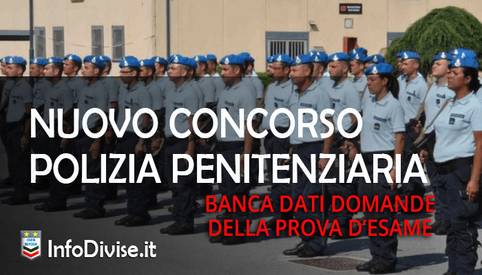 concorso 1758 agenti Polizia Penitenziaria banca dati