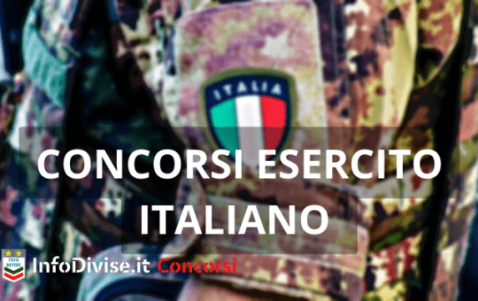 Concorsi esercito italiano