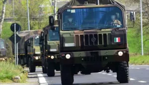 Camion esercito italiano investe donna